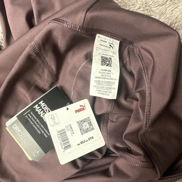Puma Women’s Train Forever 7/8 Tight Training Leggings Dusty Plum Size 3X NWT - Picture 16 of 16